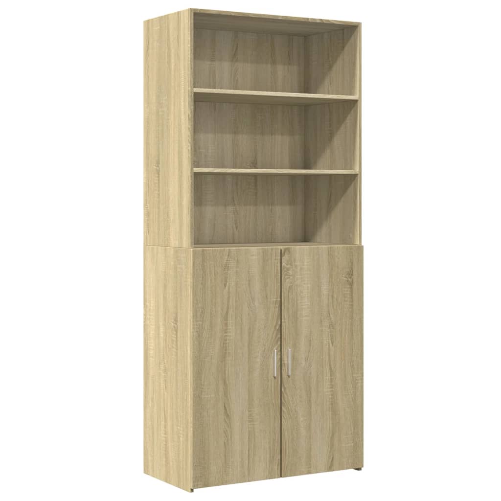 Highboard Sonoma Oak 80x42.5x185 cm Engineered Wood